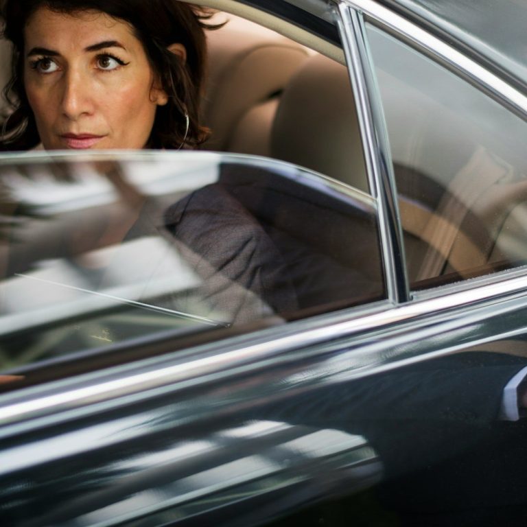 Zufriedener Taxi-Kunde